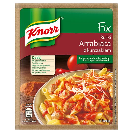 Knorr Fix rurki arrabiata z kurczakiem 46 g