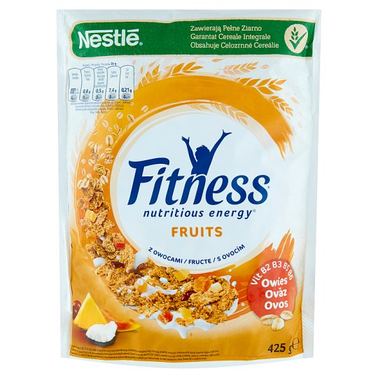 Nestlé Fitness Fruits Płatki śniadaniowe 425 g