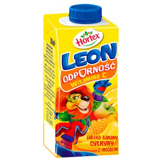 Hortex Leon Jabłka banany cytryny z miodem Nektar 200 ml