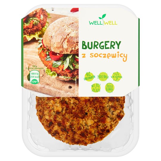 Well Well Burgery z soczewicy 200 g
