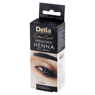 Delia Cosmetics Henna do brwi kremowa 1.0 czarny