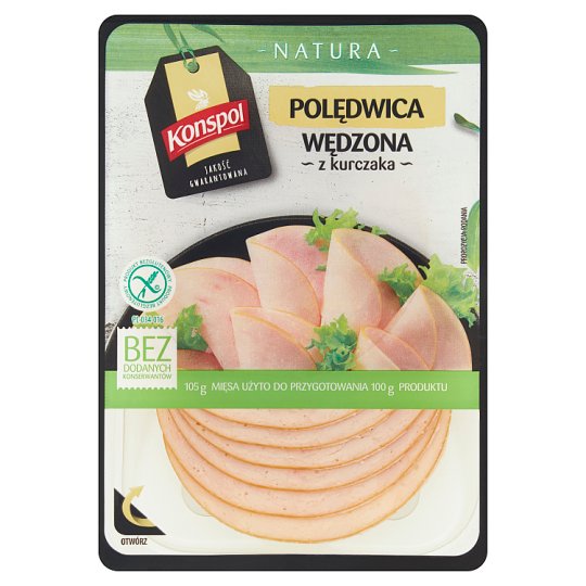 Konspol Natura Polędwica wędzona z kurczaka 100 g