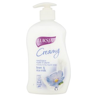 Luksja Creamy Linen & Rice Milk Nawilżające mydło w płynie 450 ml
