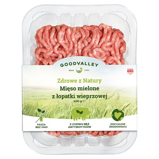 Goodvalley Mięso mielone z łopatki wieprzowej 400 g