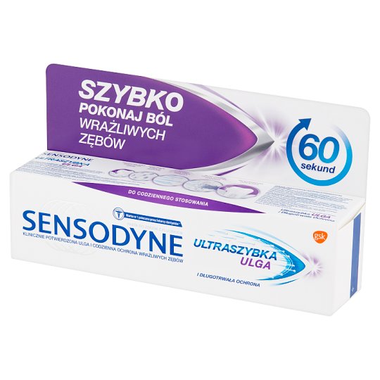 Sensodyne Ultraszybka Ulga Pasta do zębów z fluorkiem 75 ml