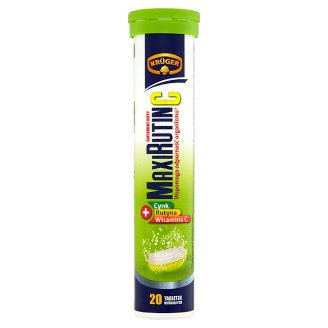 Krüger Maxi Rutin C Tabletki musujące o smaku cytrynowym 84 g (20 sztuk)