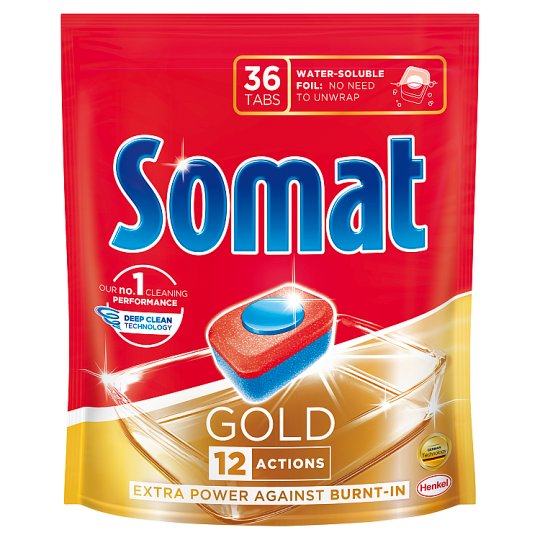 Somat Gold Tabletki do mycia naczyń w zmywarkach 691,2 g (36 x 19,2 g)