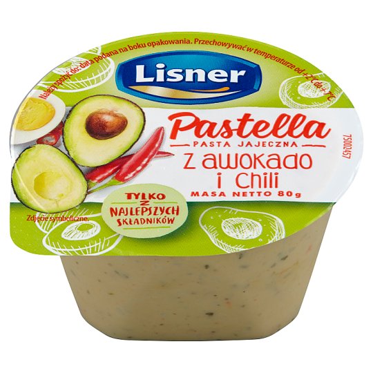 Lisner Pastella Egg Paste with Avocado and Chili 80 g