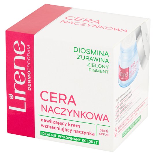 Lirene Cera Naczynkowa Nawilżający krem wzmacniający naczynka na dzień 50 ml