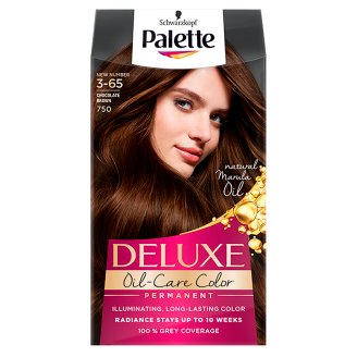 Palette Deluxe Oil-Care Color Farba do włosów Czekoladowy brąz 750