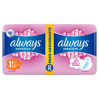 Always Ultra Sensitive Normal Podpaski Ze Skrzydełkami, 20 Sztuk
