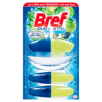 Bref WC Duo-Aktiv Brazilian Lime & Mint Zawieszka do muszli WC 3 x 50 ml