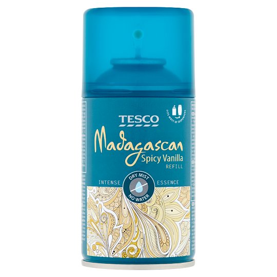 Tesco Madagascan Spicy Vanilla Wkład do automatycznego odświeżacza powietrza 250 ml