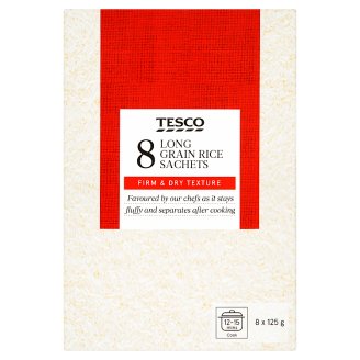 Tesco Ryż długoziarnisty biały 1 kg (8 torebek)