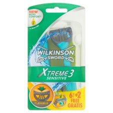 Wilkinson Sword Xtreme3 Sensitive Jednorazowe maszynki do golenia 8 sztuk