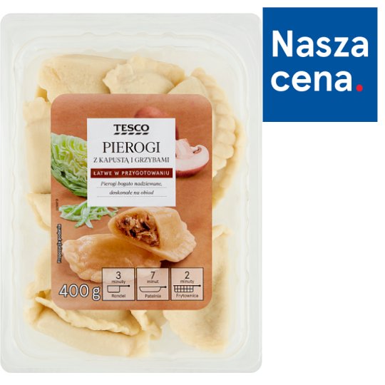 Tesco Dumplings with Sauerkraut and Mushrooms 400 g