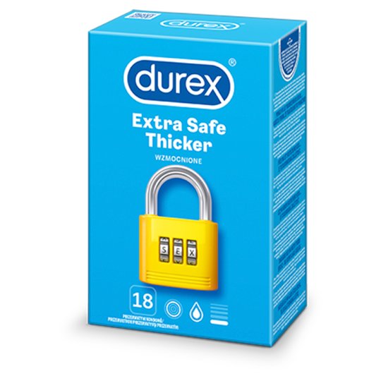 Durex Extra Safe Prezerwatywy 18 sztuk