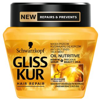 Gliss Kur Oil Nutritive Maska przeciwdziałająca rozdwajaniu do włosów 300 ml