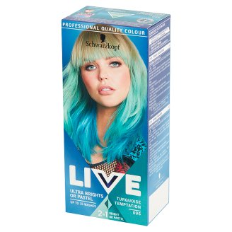 Schwarzkopf Live Ultra Brights or Pastel Farba do włosów 096 Turquoise Temptation