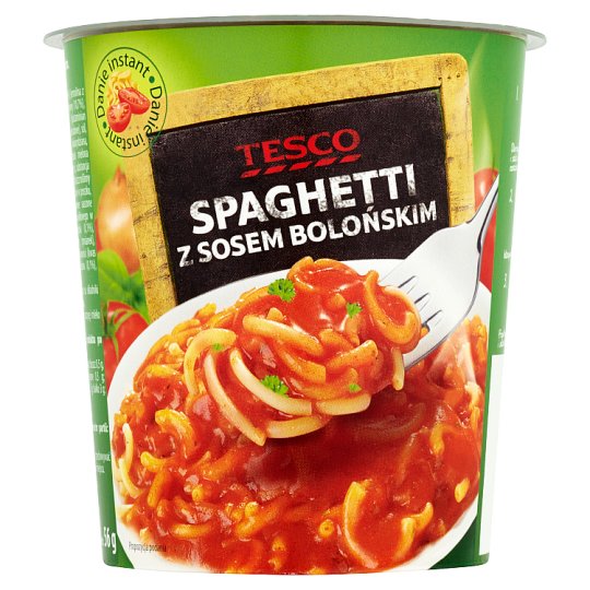 Tesco Spaghetti z sosem bolońskim 56 g
