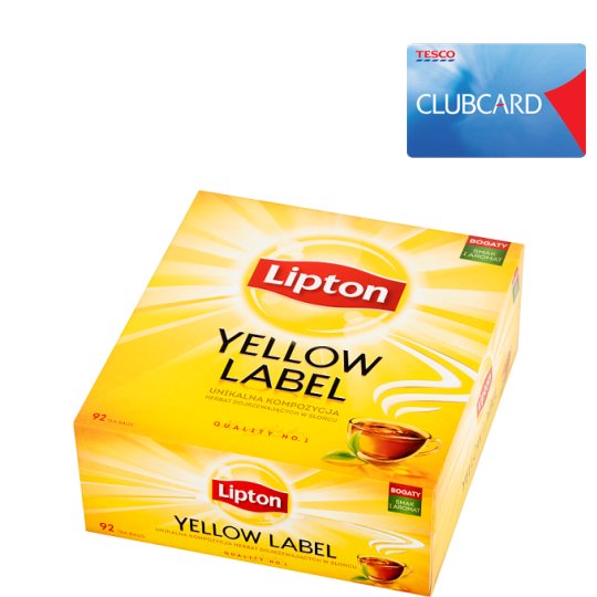 Lipton Yellow Label Herbata czarna 184 g (92 torebki)