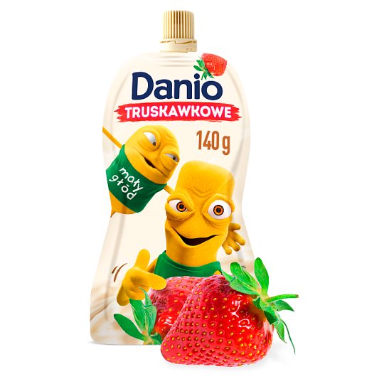 Danone Danio Serek homogenizowany truskawkowy 140 g