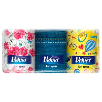 Velvet For You Chusteczki higieniczne 3-warstwowe 6 paczek po 9 sztuk