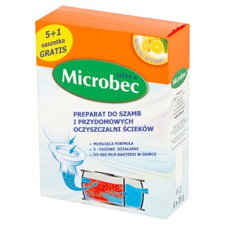 Microbec ultra Preparat do szamb i przydomowych oczyszczalni ścieków 6 x 25 g