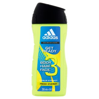 Adidas Get Ready 3 Żel pod prysznic do ciała włosów i twarzy 250 ml