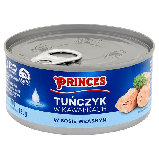Princes Tuńczyk w kawałkach w sosie własnym 170 g
