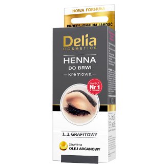 Delia Cosmetics Henna do brwi kremowa 1.1 grafitowy
