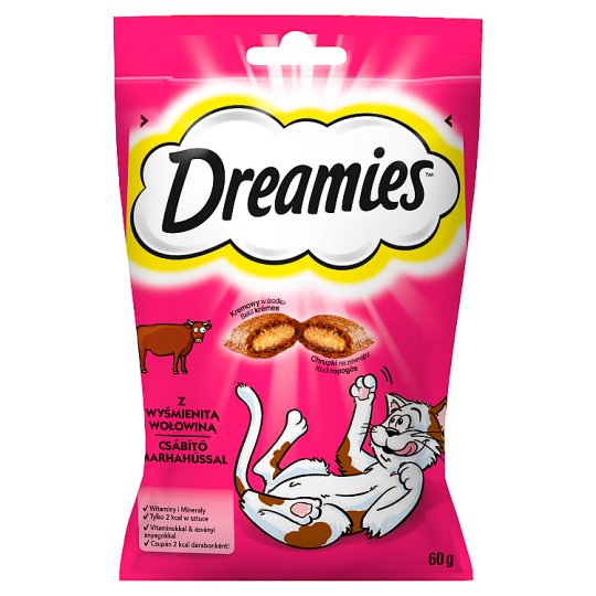 Dreamies Karma uzupełniająca z wyśmienitą wołowiną 60 g