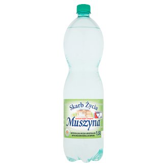 Muszyna Skarb Życia Naturalna woda mineralna wysokozmineralizowana gazowana 1,5 l