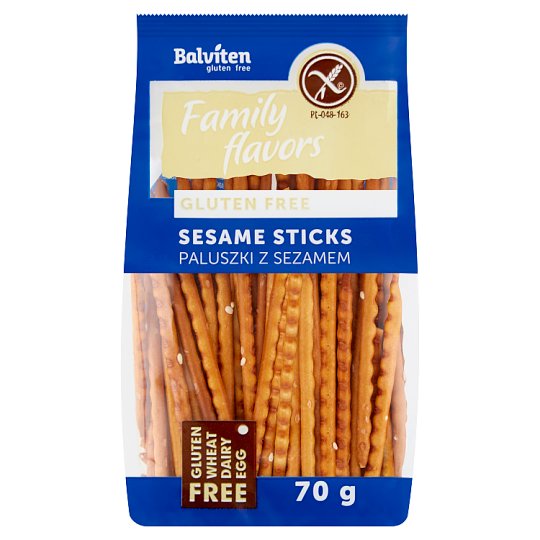 Balviten Paluszki z sezamem bezglutenowe 70 g