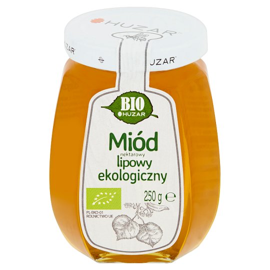 Huzar Bio Miód nektarowy lipowy ekologiczny 250 g