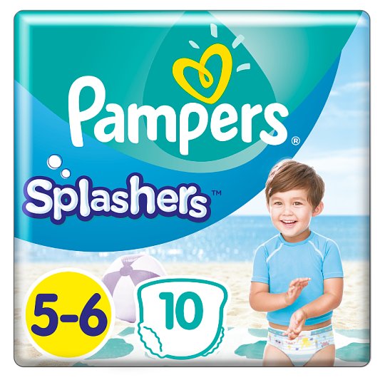 Pampers Splashers, R5-6, 10 jednorazowych pieluch do pływania