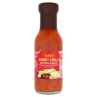 Tesco Słodki sos chili z czosnkiem średnio pikantny 290 g
