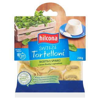 Hilcona Świeże Tortelloni z serem ricotta i szpinakiem 250 g