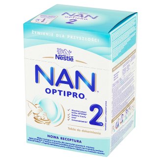 NAN OPTIPRO 2 Mleko modyfikowane w proszku dla niemowląt powyżej 6. miesiąca 800 g (2 x 400 g)