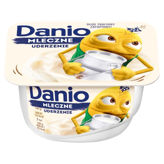 Danone Danio Białe Serek homogenizowany o smaku śmietankowym 140 g