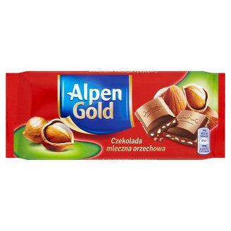 Alpen Gold Czekolada mleczna orzechowa 90 g