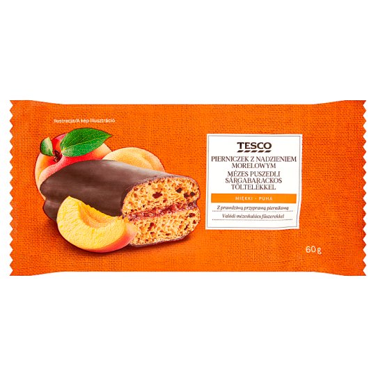 Tesco Pierniczek z nadzieniem morelowym 60 g