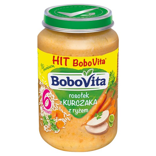 BoboVita Rosołek z kurczaka z ryżem po 6 miesiącu 190 g