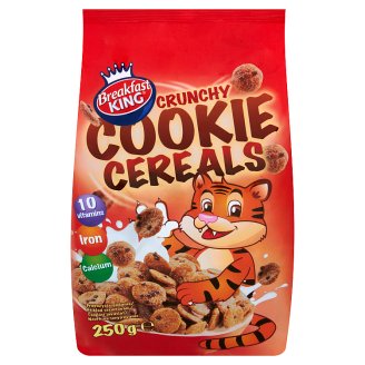 Breakfast King Płatki zbożowe o smaku czekoladowych ciasteczek 250 g