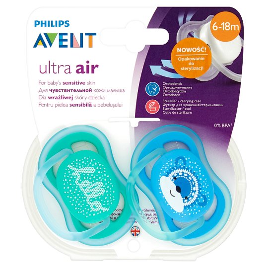 Avent Ultra Air Smoczek 6-18 miesięcy 2 sztuki