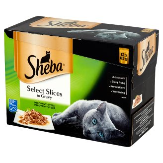 Sheba Select Slices in Gravy Karma pełnoporcjowa 1,02 kg (12 saszetek)