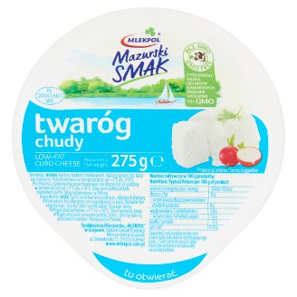 Mlekpol Mazurski Smak Twaróg chudy 275 g