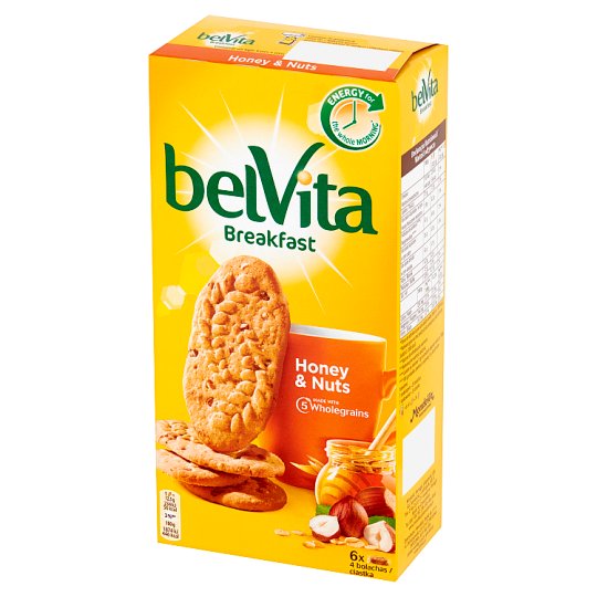 belVita Breakfast Honey & Nuts Wholegrains Cakes 300 g (6 x 50 g)