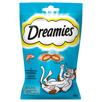 Dreamies z wybornym łososiem Karma uzupełniająca dla kotów i kociąt 60 g