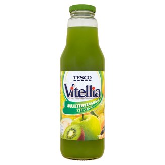 Tesco Vitellia Multiwitamina zielona Napój wieloowocowy 750 ml